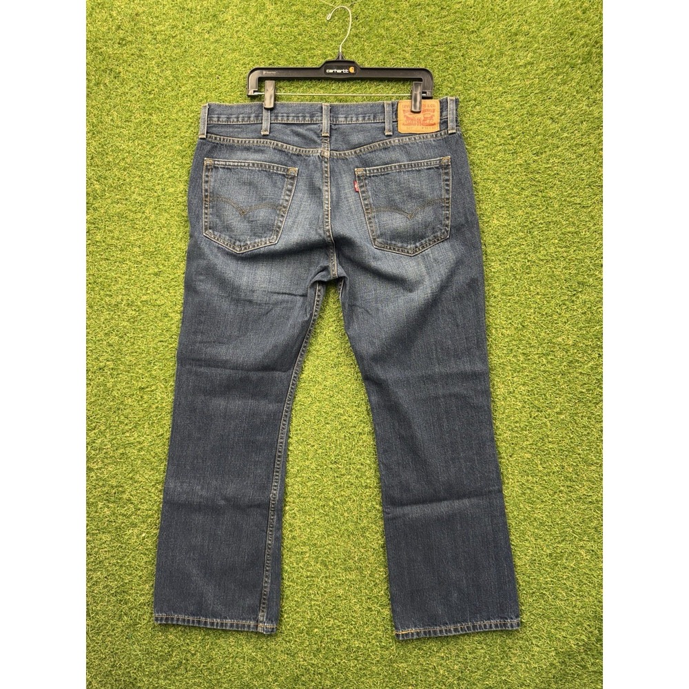 Levis 527 Jeans Mens 38x30 Blue Straight Bootleg Classic Mid Rise Workwear y2k